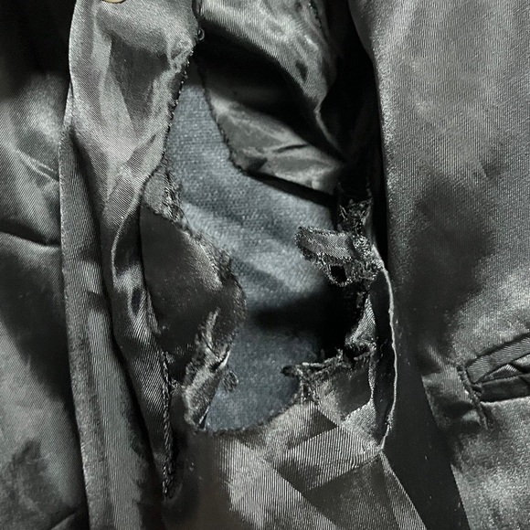 Max Black Polyester Men’s Blazer - Size M - Picture 6 of 11